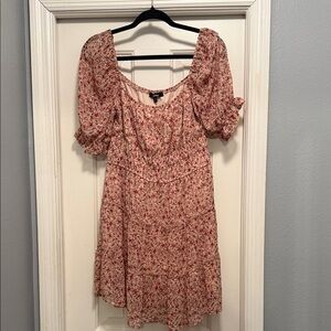 Trixxi Floral Red and White Mini Dress